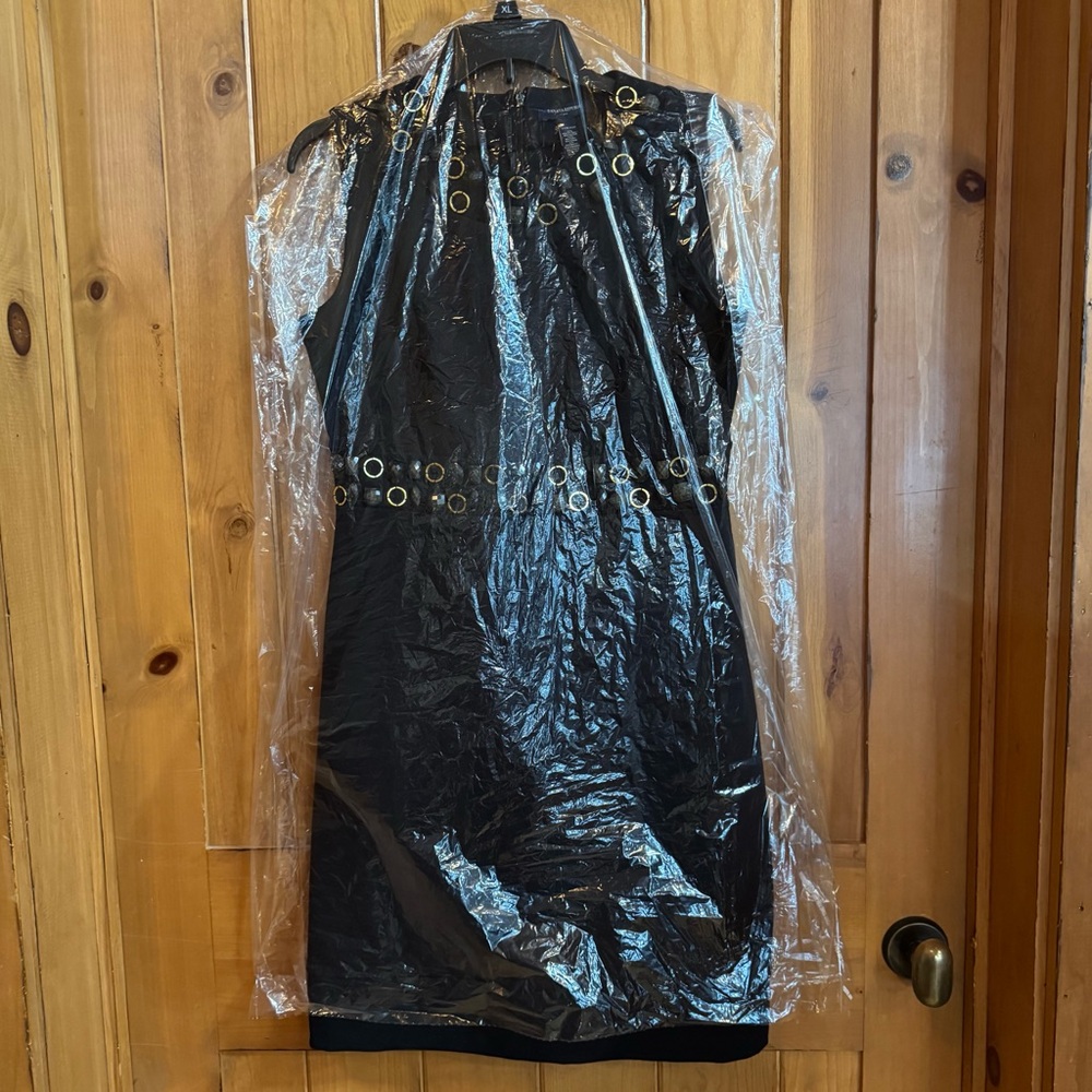 BANANA REPUBLIC Black Dress with Gold & Stone Accents (6) - Picture 16 of 17
